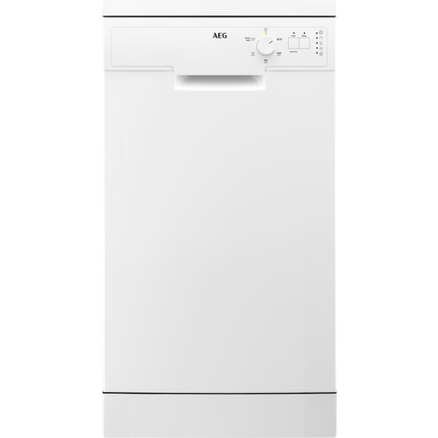 AEG FFX52507ZW 5000 AirDry Freestanding Slimline Dishwasher with AirDry Technology + 10 Place Settings