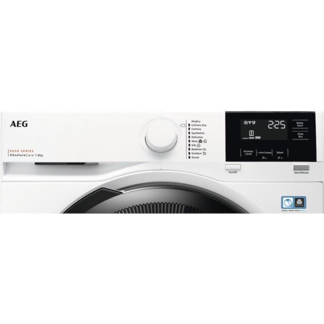 AEG TR818P4B 8000 Series 8kg Heat Pump Tumble Dryer