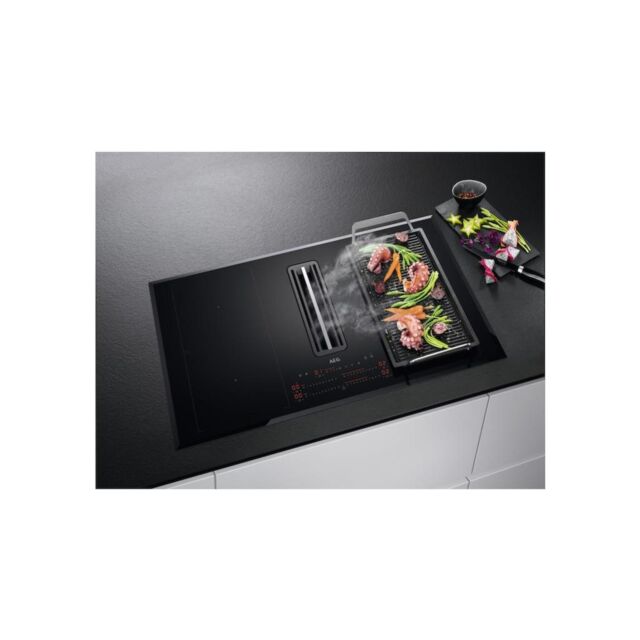 AEG CCE84751FB 83cm Recirculating Air Venting Flex Induction Hob