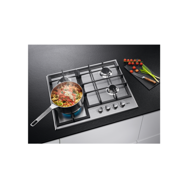 AEG HGX6400SM Slimline Gas Hob