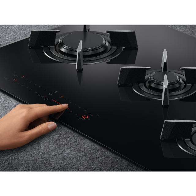 AEG HVB8453IB 9000 Series 80cm 4 Burner Gas Hob