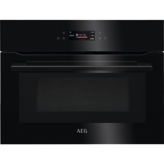 AEG KMK768080B 8000 CombiQuick Integrated Combi Microwave and Oven