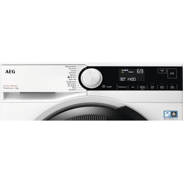 AEG LFR73944B 7000 Series Front Loading Full Size 9kg Washing Machine