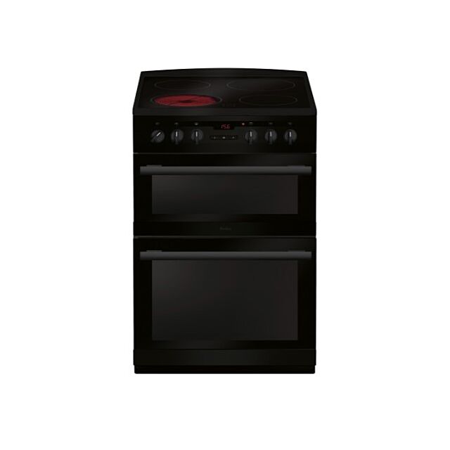 Amica AFC6550BL 60cm Freestanding Electric Double Oven with Ceramic Hob