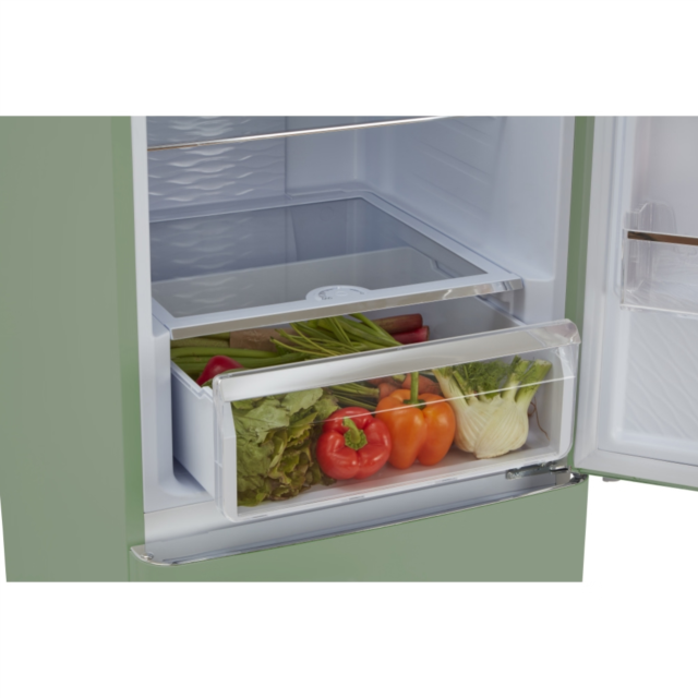 CDA Florence Meadow Retro 60cm Freestanding Frost Free 60/40 Fridge Freezer