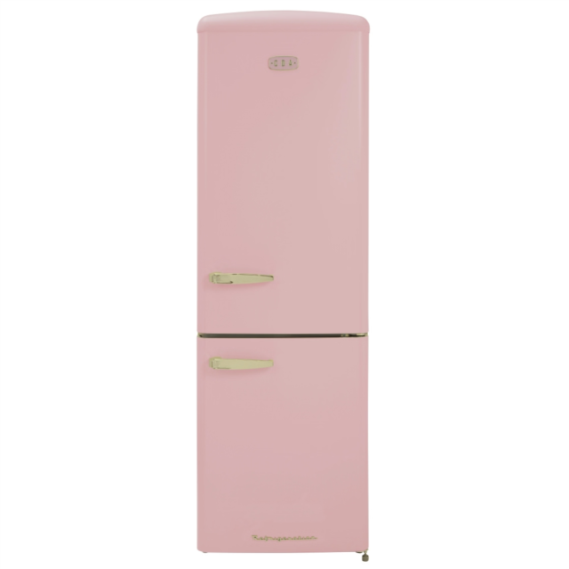 CDA Florence Tea Rose Retro 60cm Freestanding Frost Free 60/40 Fridge Freezer