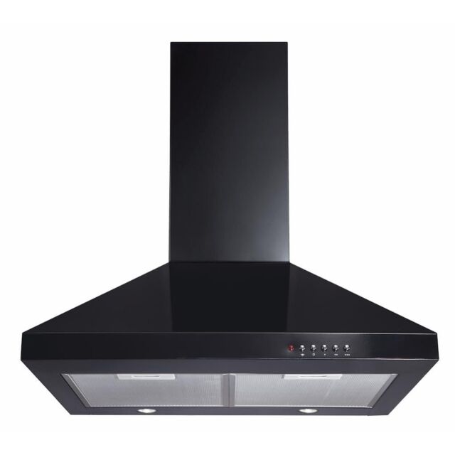 CDA ECH61BL 60cm Chimney Extractor