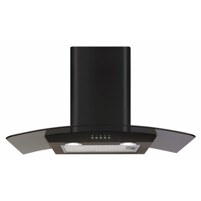 CDA ECP72BL 70cm Curved Glass Extractor