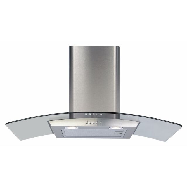 CDA ECP82SS 80cm Curved Glass Extractor
