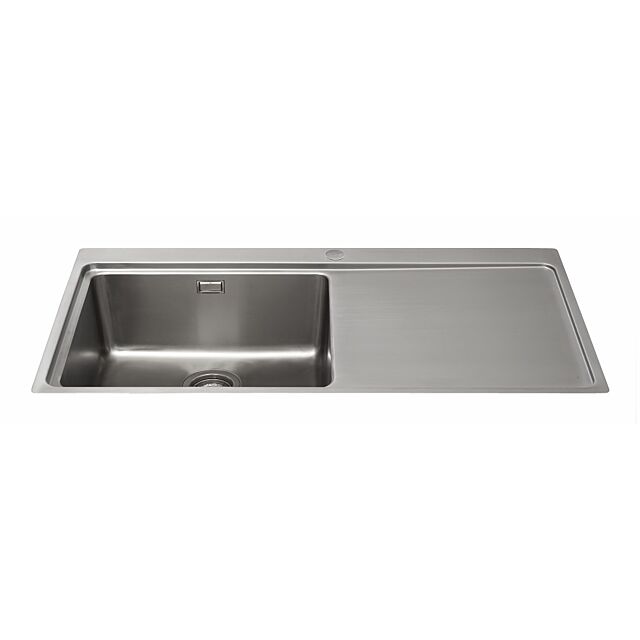 CDA KVF21RSS Single Bowl Flush-Fit Sink with Right Hand Drainer