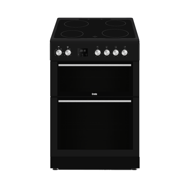 Creda C60CDOA 60cm Freestanding Ceramic Double Oven Cooker