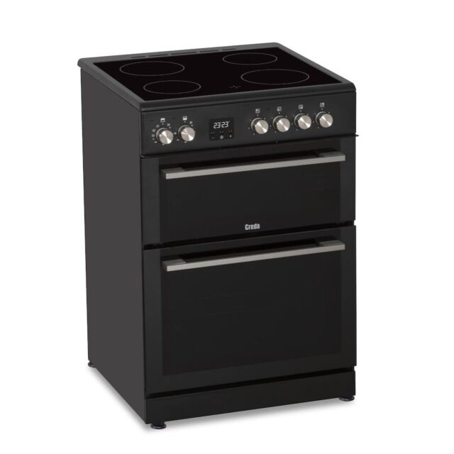 Creda C60CDOA 60cm Freestanding Ceramic Double Oven Cooker