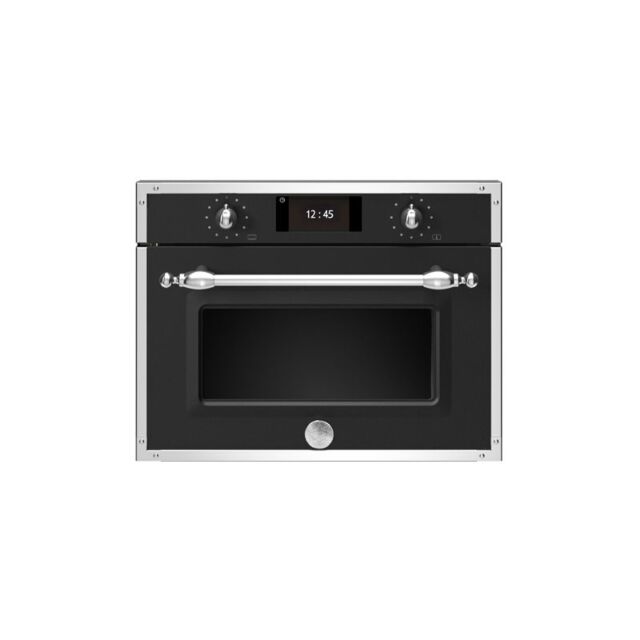Bertazzoni F457HERVTNE Heritage Series TFT 45cm Combi-Steam Oven Matt Black
