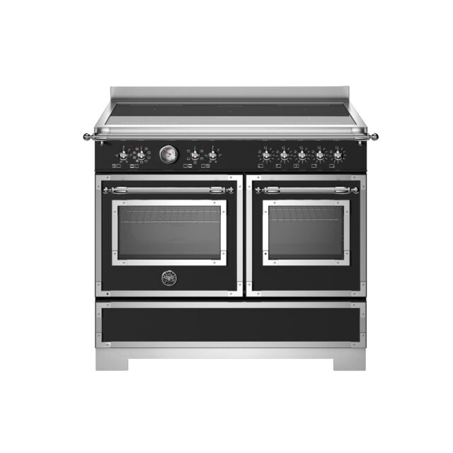 Bertazzoni HER105I2ENET2 Heritage 100cm Range Cooker Twin Oven Induction Matt Black