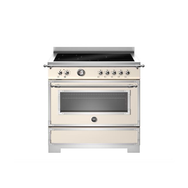 Bertazzoni HER95I1EAVT2 Heritage 90cm Range Cooker Single Oven Induction Ivory