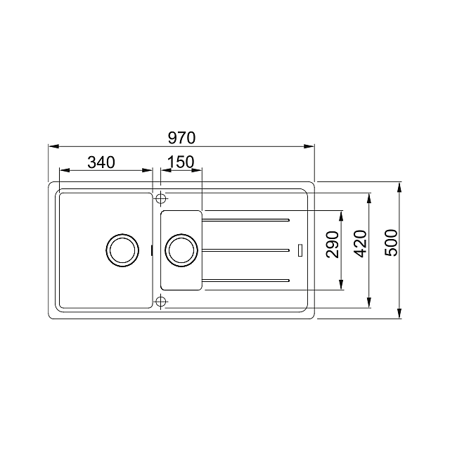 FRANKE 114.0253.259 Basis Bfg 651 Polar White