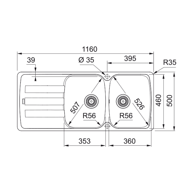 FRANKE 114.0532.317 AZG 621