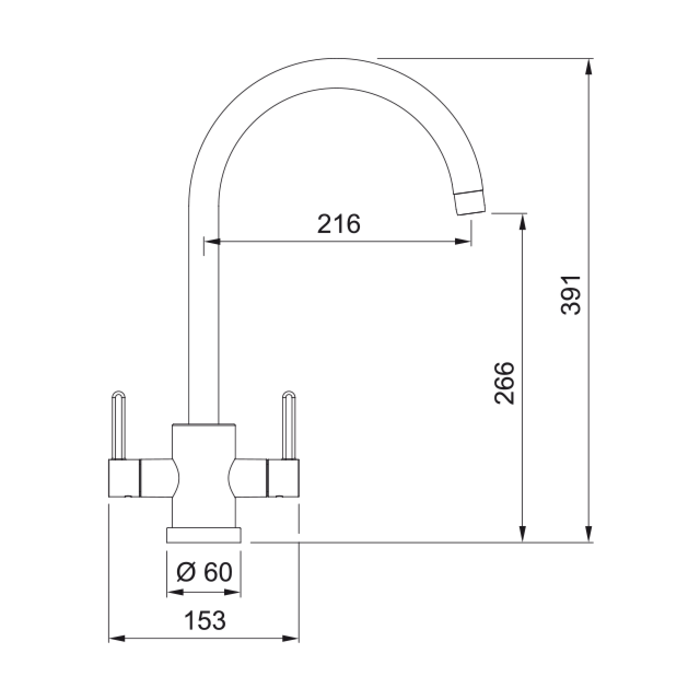 FRANKE 115.0567.598 Krios J Spout
