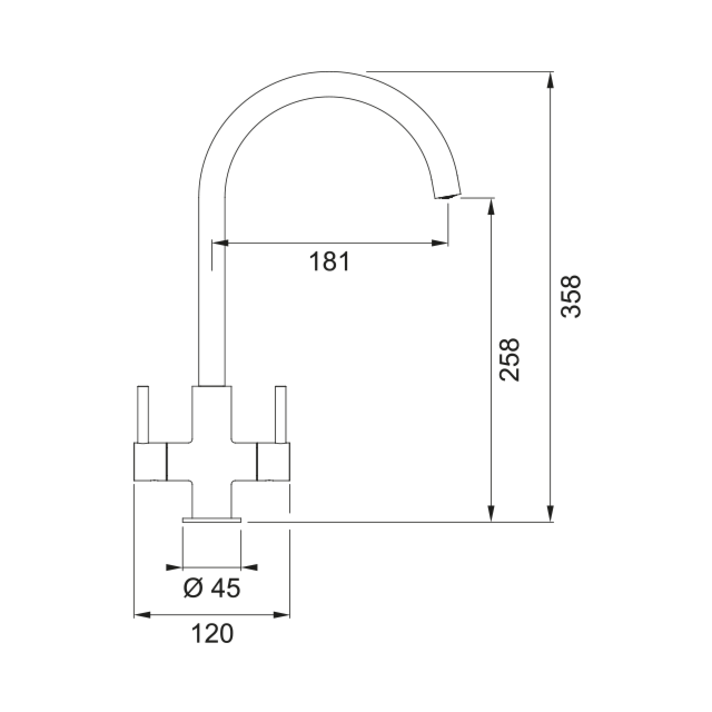 FRANKE 115.0567.654 Hestia J-Spout