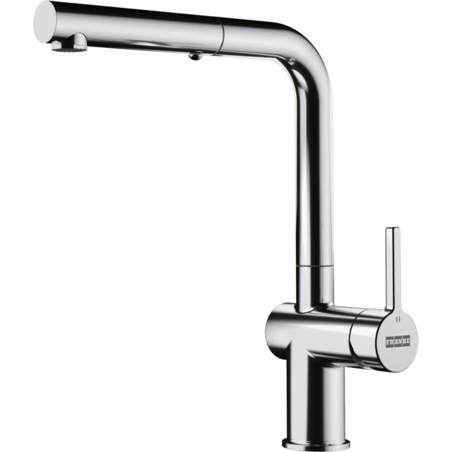 FRANKE 115.0653.379 Active L Spout Dual Spray Pull Out Tap