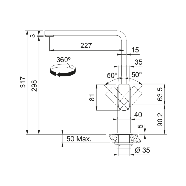 FRANKE 115.0689.095 Mythos