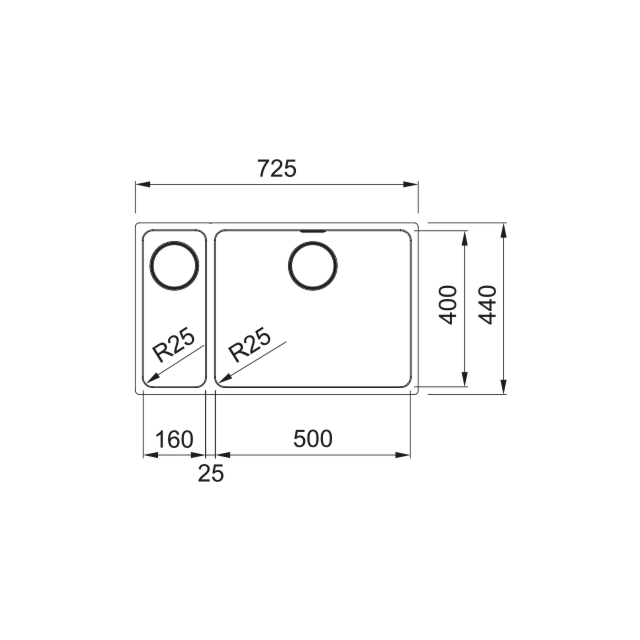 FRANKE 122.0606.920 MYX 160 50-16