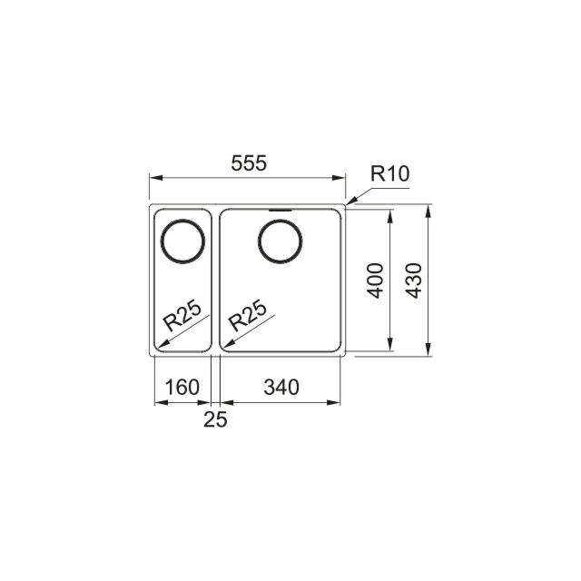 FRANKE 122.0607.062 MYX 160 34-16