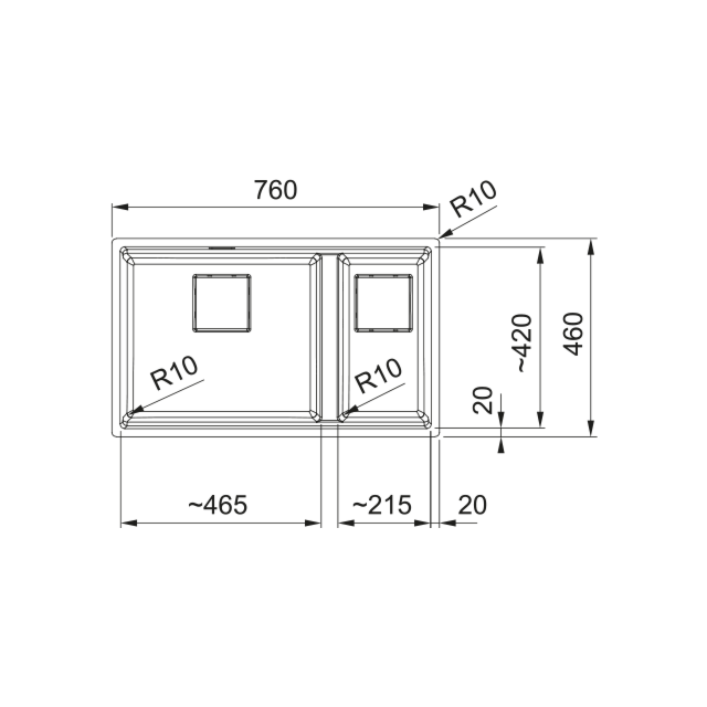 FRANKE 125.0633.285 KNG 120