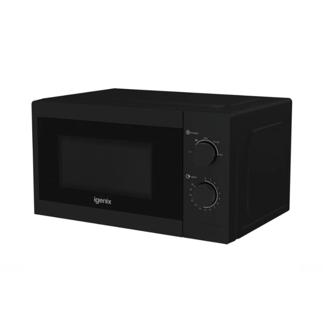Igenix IGMS08080B 20L 800W Manual Microwave Black