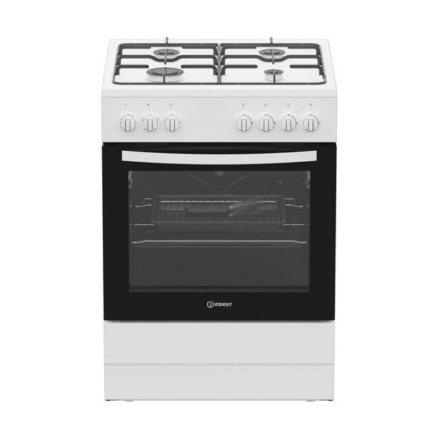 Indesit I6G3PMW/UK 60cm Dual Fuel Single Cooker - White