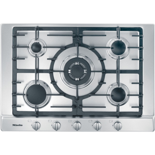 Miele KM 2032 750mm wide, 5 zone gas hob with mono wok