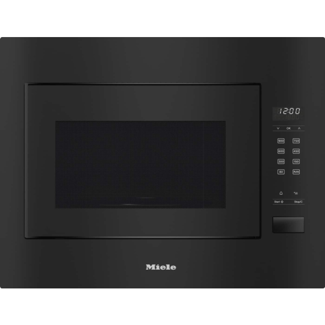 Miele M2240SC 60cm wide, 80-800W Microwave, dial , 26 litre capacity, Automatic Programmes