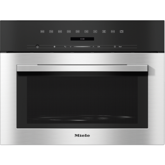 Miele M7140TC DirectSensor S at top, 46 litre capacity, 80-900W Microwave, Automatic Programmes, 45c