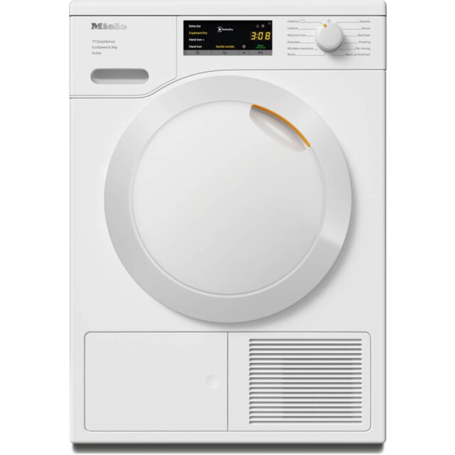 Miele TEA525 WP Heat Pump, 8kg Honeycomb drum, A+++ energy rating, EcoSpeed, Extremely quiet (66dB),