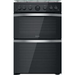 Indesit ID67G0MCB/UK Double Cooker - Black