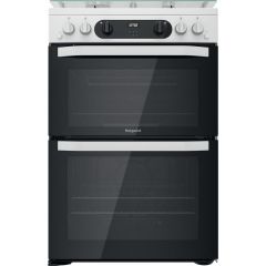 Hotpoint HDM67G0CCW/UK Double Cooker - White