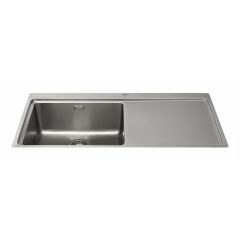 CDA KVF21RSS Single Bowl Flush-Fit Sink with Right Hand Drainer