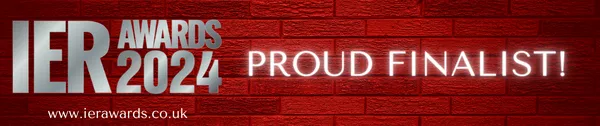 IER Awards 2024 Proud Finalist. www.ierawards.co.uk